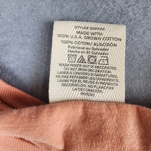 Scrub Life Peach T-Shirt By Comfort Wash Womens Size Medium Pink Graphics - Picture 5 of 8